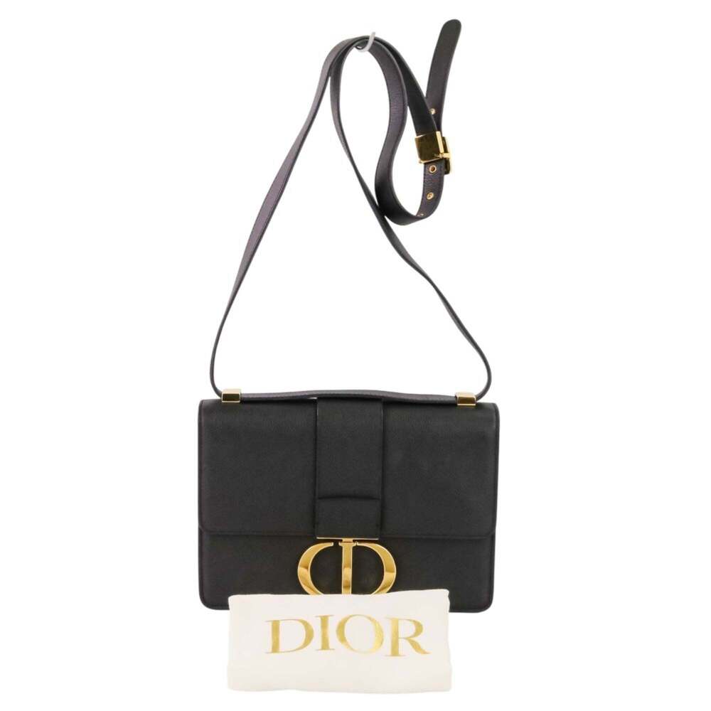CHRISTIAN DIOR Black Leather Shoulder Bag - Picture 11 of 14